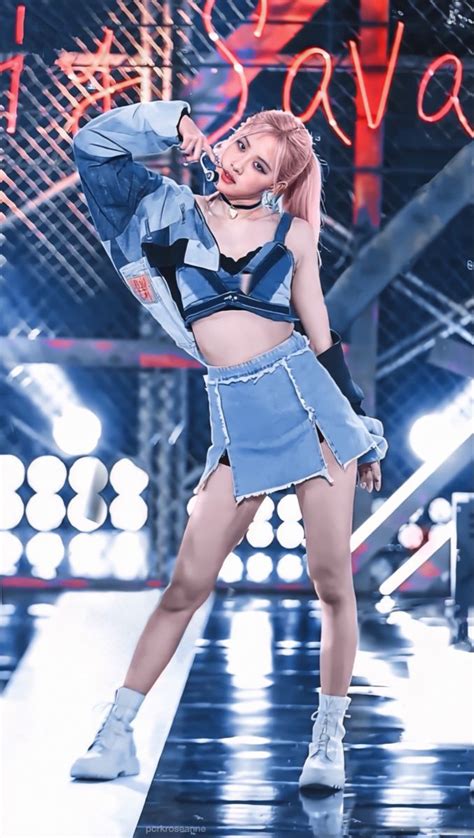 Blackpink Rosé Pretty Savage Stage Promis Koreanische Frauen Models
