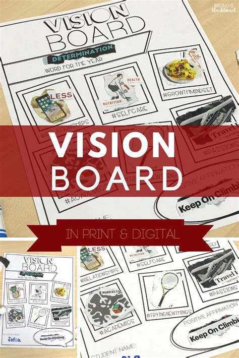 Digital Vision Board And Printable Version Vision Board Examples