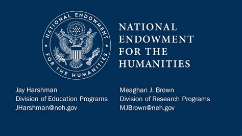 National Endowment For The Humanities Program Officer Presentation 2 18