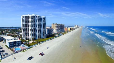 Daytona Beach Florida Beautiful Aerial View Stock Image Image Of