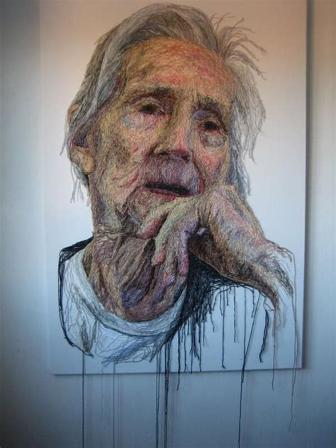 The Dementia Darnings Portrait Series Started In 2011 By Artist