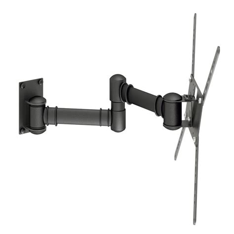 Ele deixa fácil ajustar a posição do aparelho pros lados, pra cima ou pra baixo, o que dá bastante. Suporte TV LED LCD 19" a 56" Bi-Articulado Inclinação SPTA50