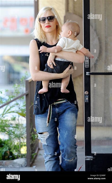 Gwen Stefani Heads To Her Weekly Acupuncture Visit With Her Son Apollo