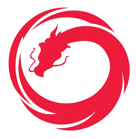 A Dragon In Circle Logo Logodix