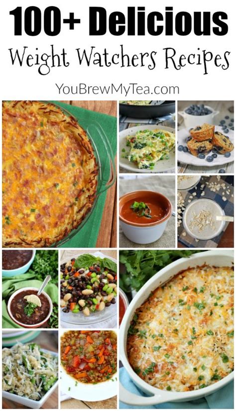 This post may contain affiliate links. 100 + Delicious Weight Watchers Recipes - You Brew My Tea