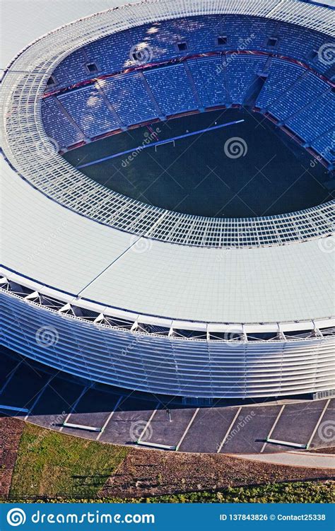 Green Point Stadium Cape Town Stock Photo Image Of Front Aerial