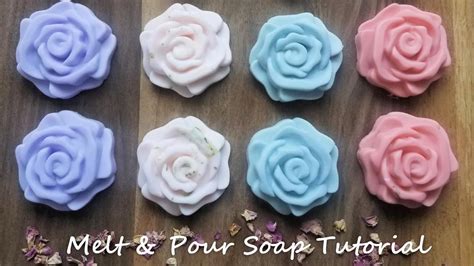 How To Make Easy Melt And Pour Soap For Beginners Roses Youtube