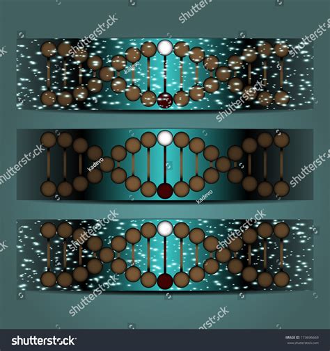 Abstract Vector Illustration Helical Dna Stock Vector Royalty Free