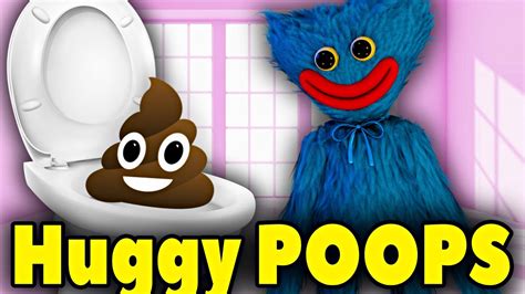 Poppy Playtime Pooping In The Toilet Huggy Wuggy Poops In The Toilet