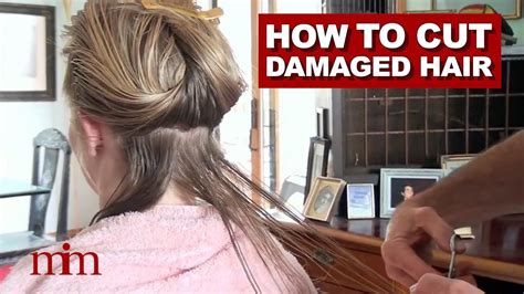 How To Cut Damaged Hair And Get Healthy Strong Hair Haircut Tutorial