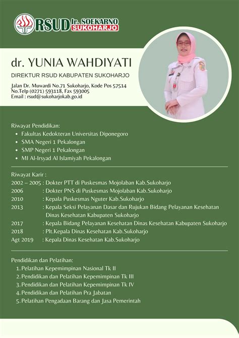 Profil Direktur Rsud Ir Soekarno Kab Sukoharjo