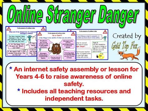 Online Stranger Danger Assembly Or Lesson Primary