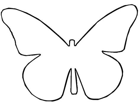 Printable Blank Butterfly Template Printable Chart