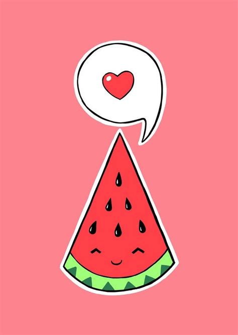 If you do not see an animal or design you are interested in please feel free to click the ask a question. Watermelon 2 Art Print | Watermelon illustration, Cute ...