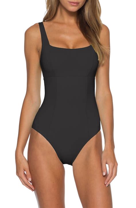 Becca Color Code Square Neck One Piece Swimsuit Nordstrom