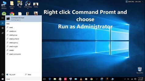 How To Open Cmd Command Prompt In Windows 10 Youtube