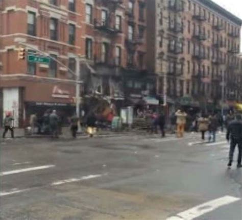 Explosion Collapse Reported At Apartment Building In East Village In