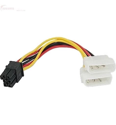 X Molex To Pin Pcie Male Power Cable For Graphics Card