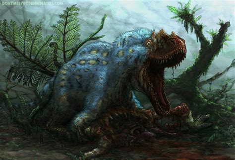 Feathered Dinosaurs Are Scary As Hell Yutyrannus Defending Its Kill