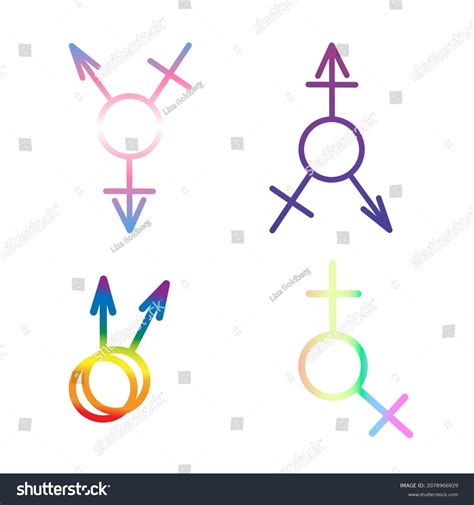 gender sexual orientation icon set isolated stock vector royalty free 2078966929