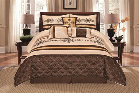 Buy Wpm World Products Mart 7 Pieces Complete Bedding Ensemble Beige