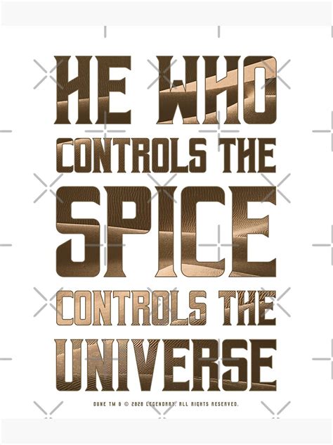 Dune He Who Controls The Spice Controls The Universe Dark