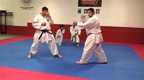 Shotokan Karate Kumite Sparring Counter Attack Technique Block