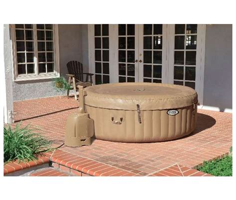 Intex Pure Spa 4 Person Inflatable Portable Hot Tub With Six Filter Cartridges 28403e 3 X