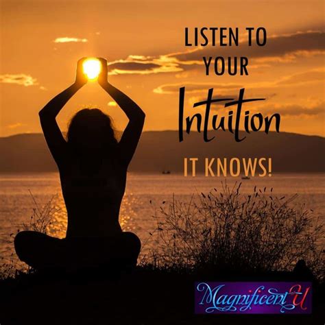 Listen To Your Inner Guidance Intuition ~ It Knows What Its Talking About Magnificent U By