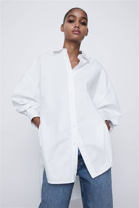 Oversized Shirt In 2021 White Shirts Women White Shirt Outfits