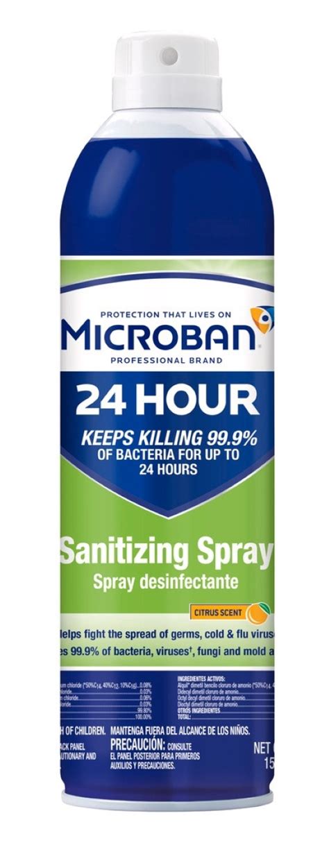 Microban Aerosol Spray Oz Can Sudsy Vending Supplies