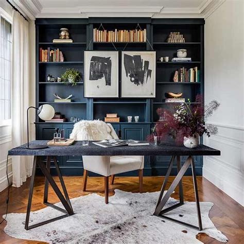 How To Style Your Home Office With A Cowhide Area Rug Shine Rugs