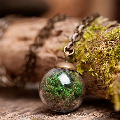 Moss Glass Terrarium Necklace At Shanalogic Com Magical Jewelry Moss