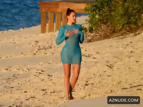 Khloe Kardashian Showing Off Her Sexy And Curvy Body In Turks And Caicos Islands Aznude