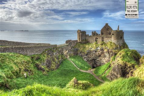 Dunluce Castle Is Located Dramatically Close To A Headland That Plunges