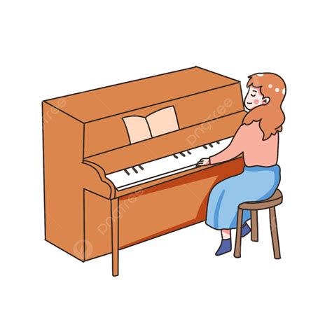 Girl Playing Piano Clipart Hd Png The Little Girl Is Playing The Piano