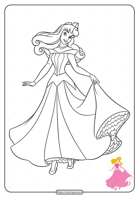 Princess coloring page to print. Free Printable Disney Princess Coloring Pages 02