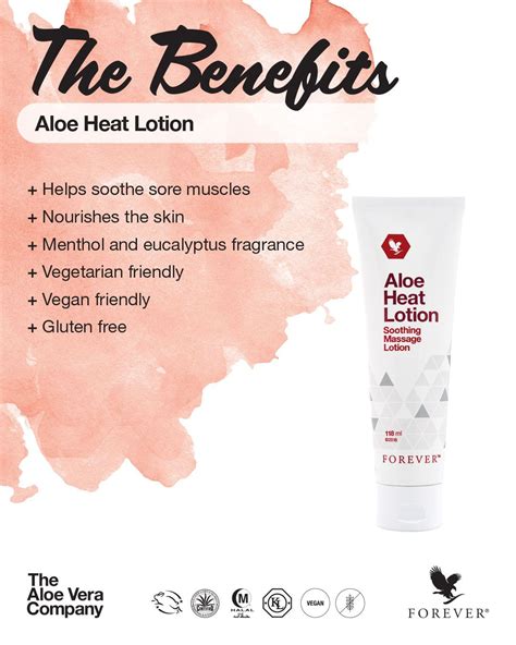 Aloe Heat Lotion Benefits Forever Living Products Aloe Heat Lotion