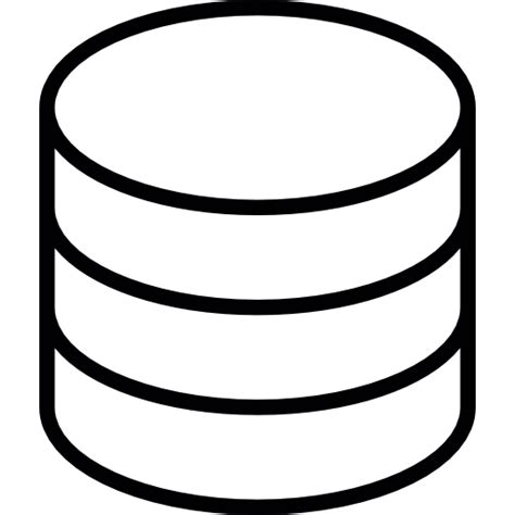 Blank Database Symbol Icon