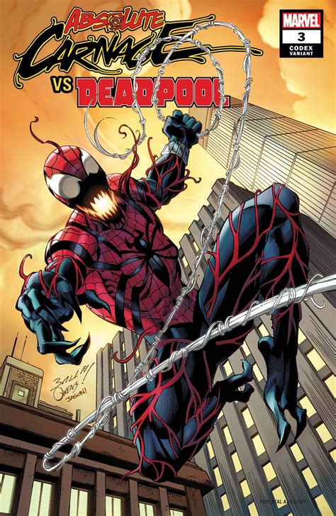 Absolute Carnage Vs Deadpool 3 Codex Variant Spider Carnage Marvel