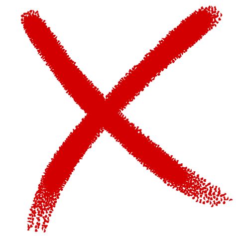 Red X Png Transparent Background Png Image Collection
