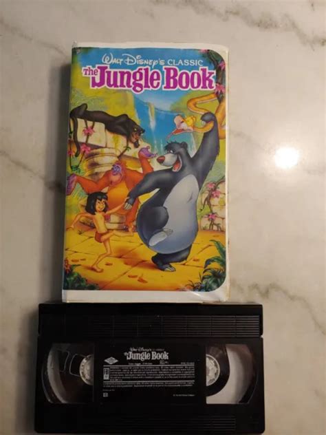 1991 The Jungle Book Walt Disney Classic Vhs 122 Black Diamond Eur 22