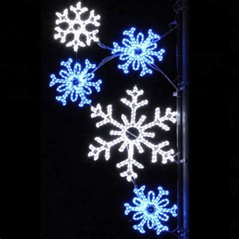 Outdoor Commercial Pole Mounted Christmas Street Decorations Ip65 Led