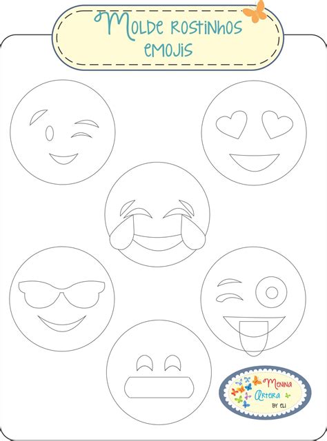 Emojis Tecidos Artesanais De Feltro Produtos Emoji Molde Emoji