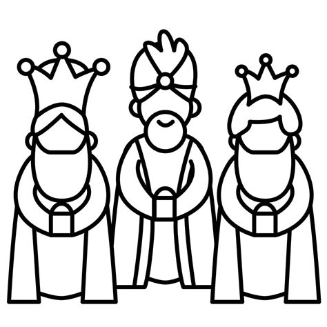 Dibujo De Reyes Magos Para Colorear E Imprimir Dibujos Y Colores Three Kings Colouring Pages