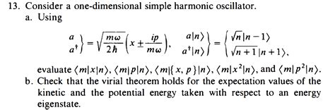 Solved Consider A One Dimensional Simple Harmonic Chegg Com