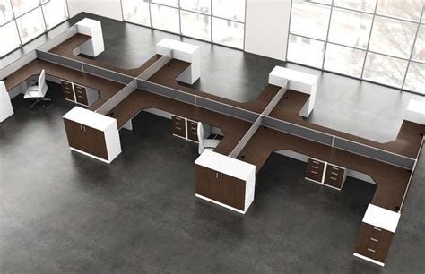 Free Standing Open Plan Workstations That Do Not Use Panels But Rather