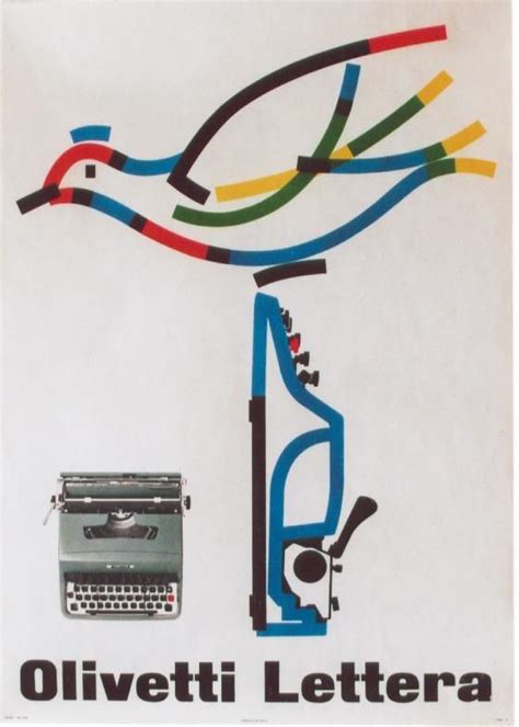 Olivetti Lettera Poster Designed By Giovanni Pintori 1964 Book