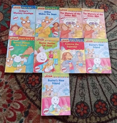 Arthur Chapter Book Lot Of 9 Marc Brown 90s Paperback Vol 1 3 8 16 19
