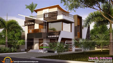 Floor Plan Of Ultra Modern House Kerala Home Design And Floor Plans